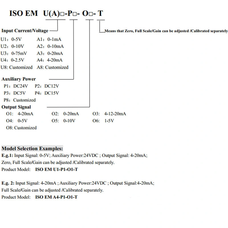 Isoem A4-P2-O2-T Zero/Gain Adjustable Electronic Component Isolation Transmitter Amplifier IC