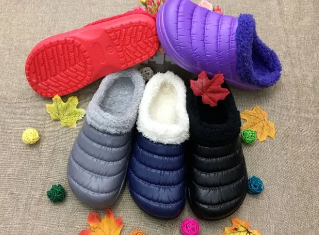 Autumn Winter New Warm Slippers Female Home Indoor EVA Waterproof Cotton Slippers