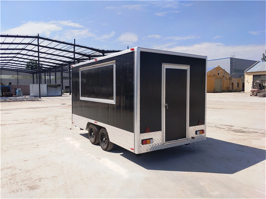 Standard Food Truck Mobile Fast Food Cart Trailer Australia Customized Kitchen Customized Steel Stainless Power Outdoor Parts