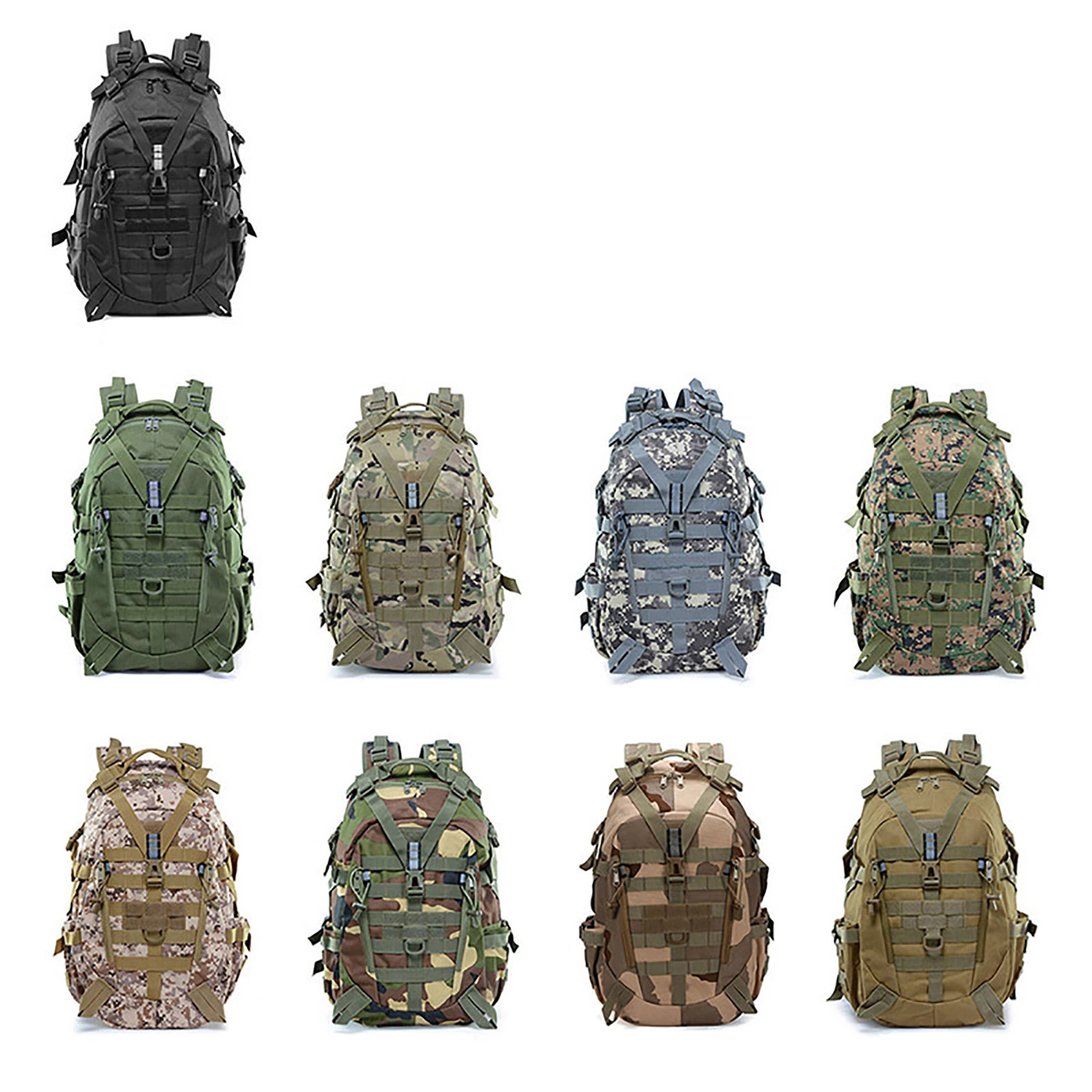 Outdoor Herren Schulter Rucksack Pack 40L Camping Rucksack Military Stil Beutel Ci24170