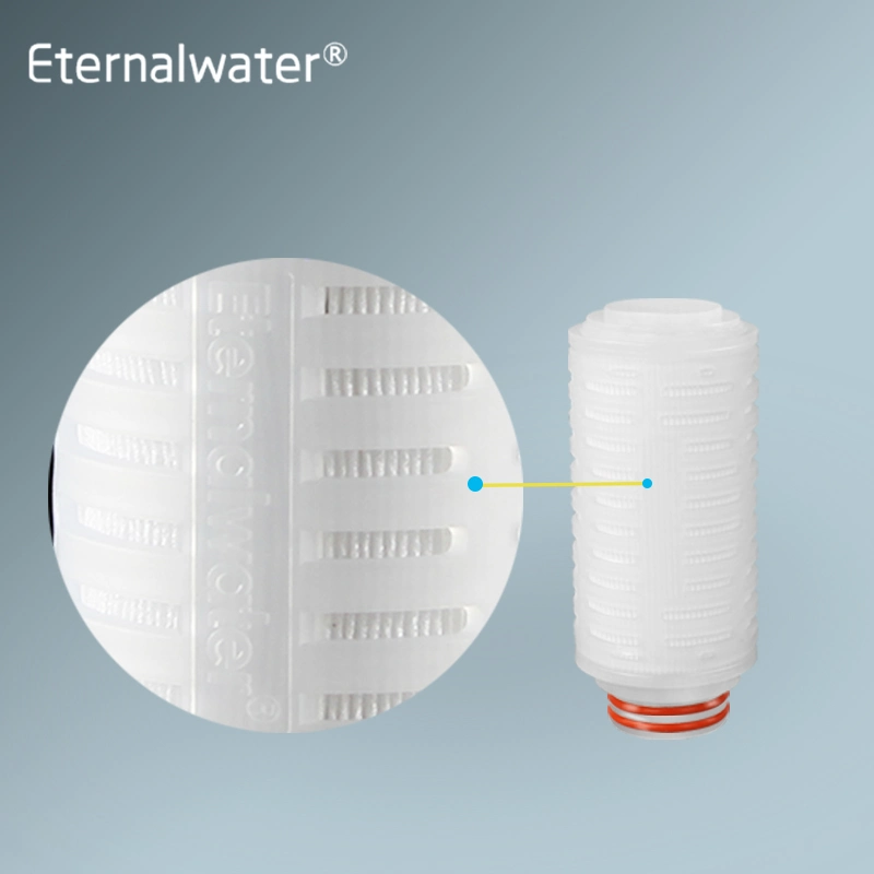 Cartucho de filtro microplisado de 69mm diámetros rentable estándar de la FDA para Tratamiento de agua