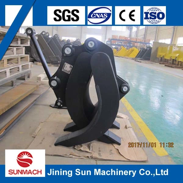 Excavator Grab Bucket for Forest Farm or Steel Mill Without Cylinder