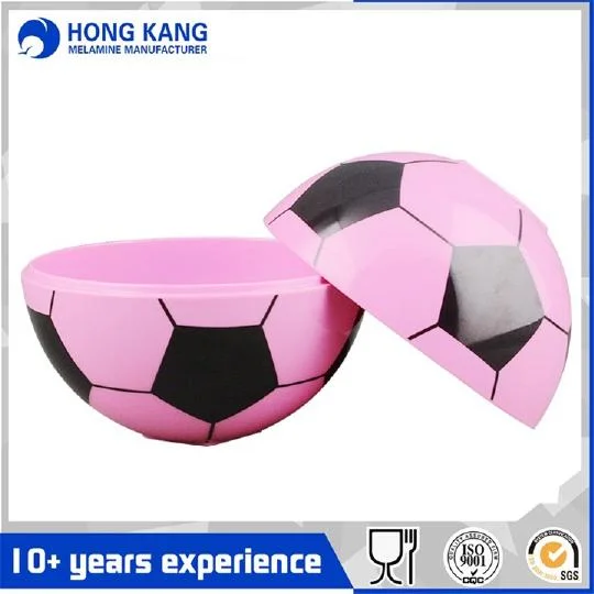 Food Grade Color Melamine Plastic Football Bowl Set