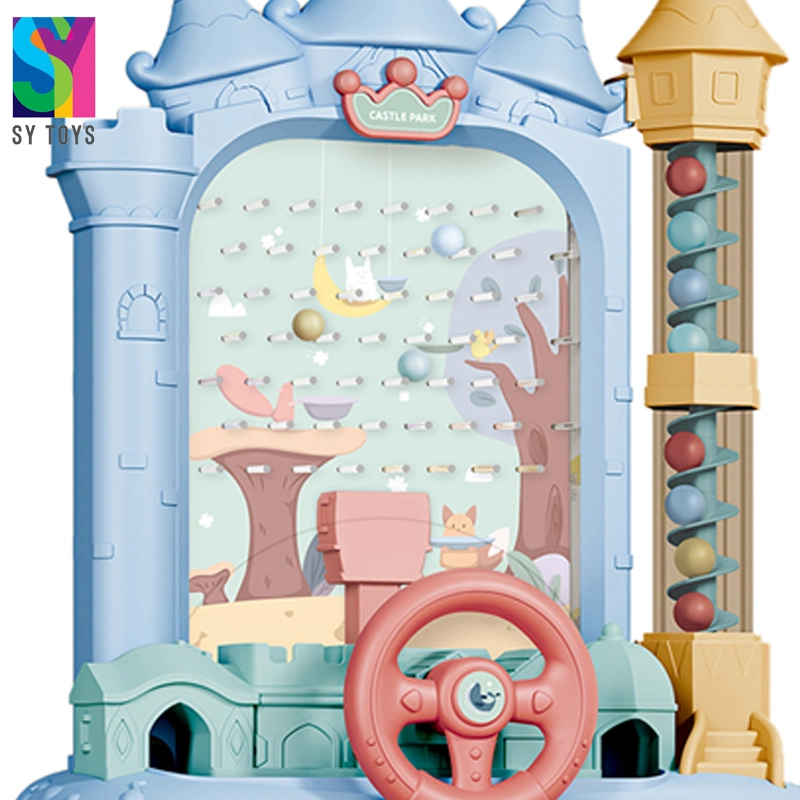 Jogo de mesa elétrico Castle Early Education SY Toy Kids Máquina de esfera