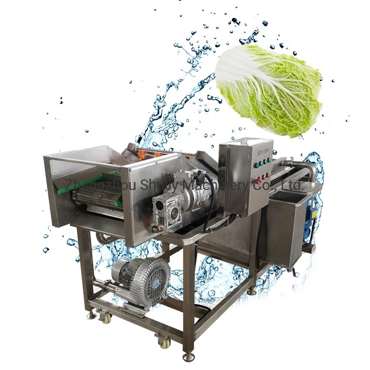 Industrial Air Bubble Ozone Kiwi Fruit Vegetable Washing Machine for Lettuce Celery