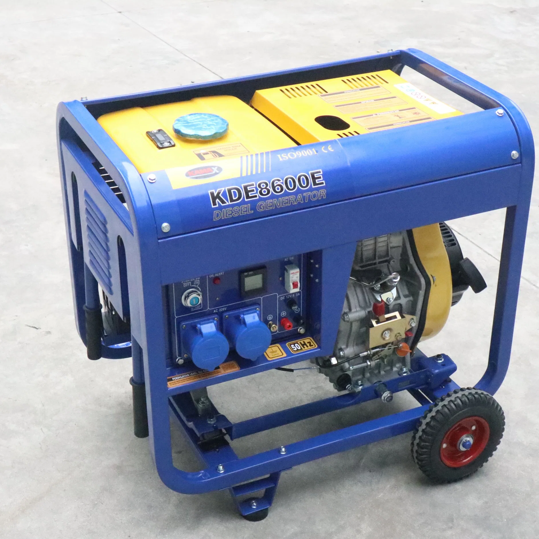 Low Noise 2V92 Open Type /Electric/Power Portable Double Cylinder Diesel Engine Generator Set 12kw with Key Start