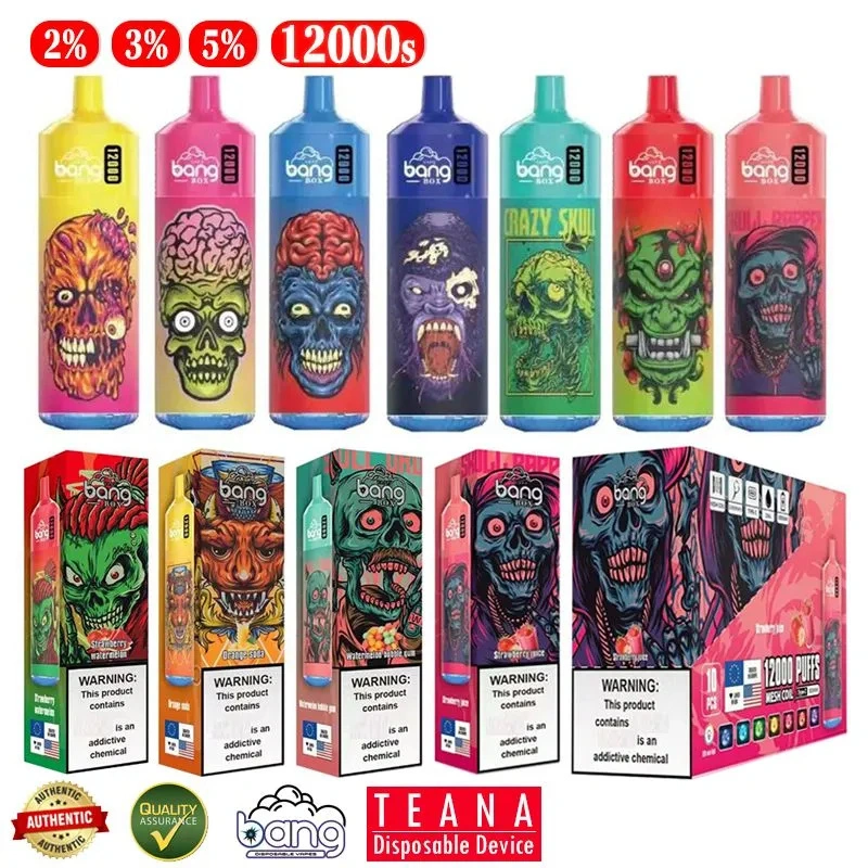 2023 Top sale Bang Box Vape 12000 Pod 23ml Stylo Hookah 0 2 3 5% NIC Puff 12K 10K EVAPER vaporisateur jetable E cigarette vide Vape