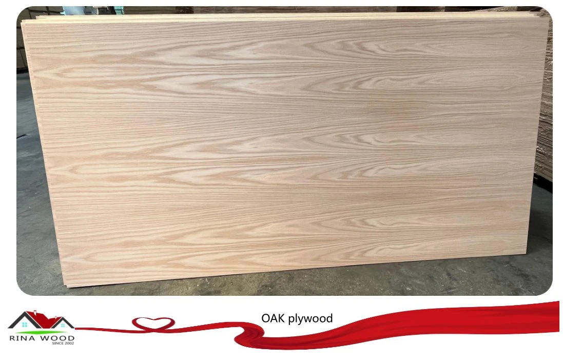 Möbel Grade Red Oak Natural Veneer konfrontiert Phantasie Sperrholz zu Mexiko-Markt