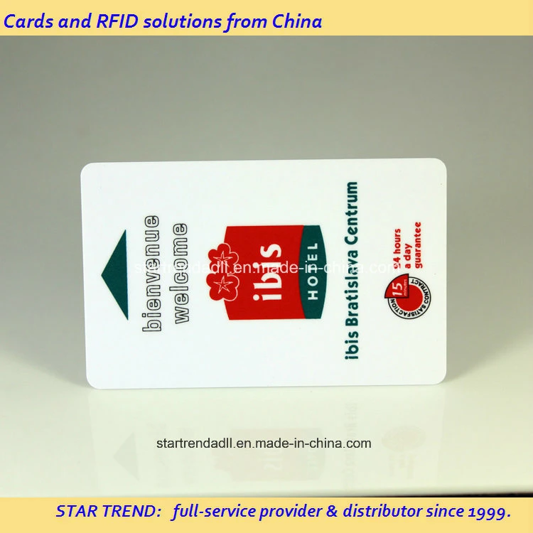 La proximidad 125kHz 13.56MHz tarjeta RFID de plástico para la etiqueta de la puerta del hotel