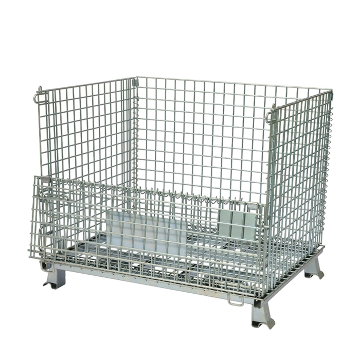 Industrial Folding Steel Wire Container Storage Metal Wire Container