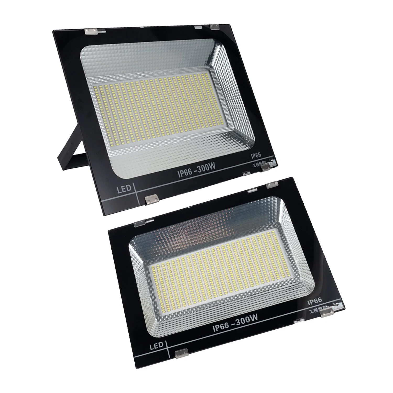 SMD de alta potencia 70W 100W 150W 300W 400W LVD RoHS CE Farol LED al aire libre con carcasa negra