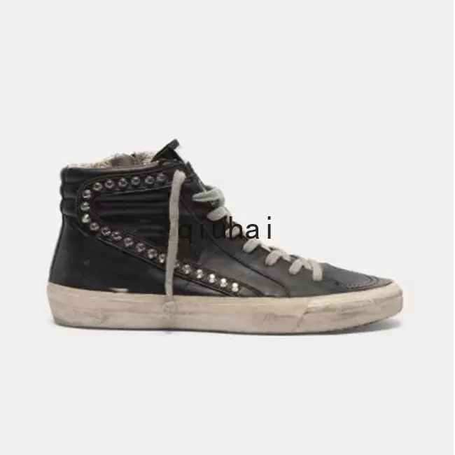 Marque de luxe Golden Star de milieu de la diapositive haut haut Sneakers Hommes Femmes Doold sale Star Sports haut Chaussures Bottes occasionnel