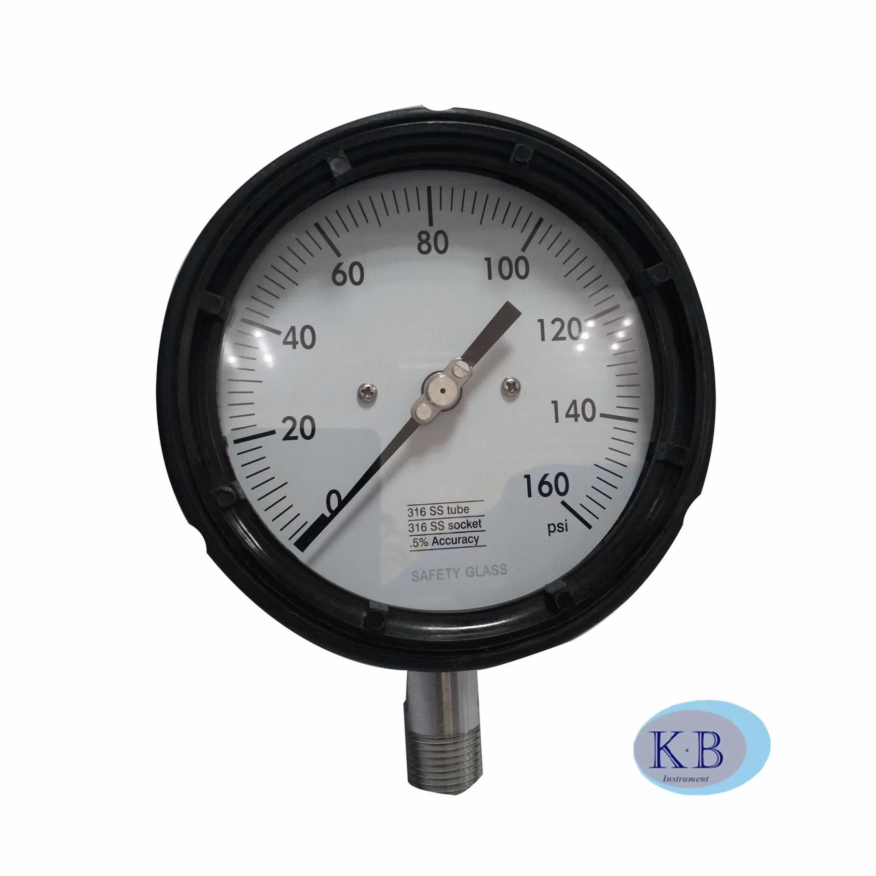 High quality/High cost performance  Machinery Steel Vacuum Pressure 4.5 Inch Process Gauge Pressure Instrument