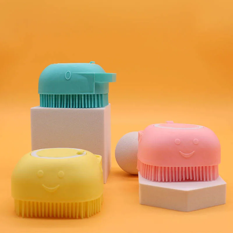 Cepillo de baño de masaje de silicona Multi-Color Comb para pelo de mascota y.. Piel