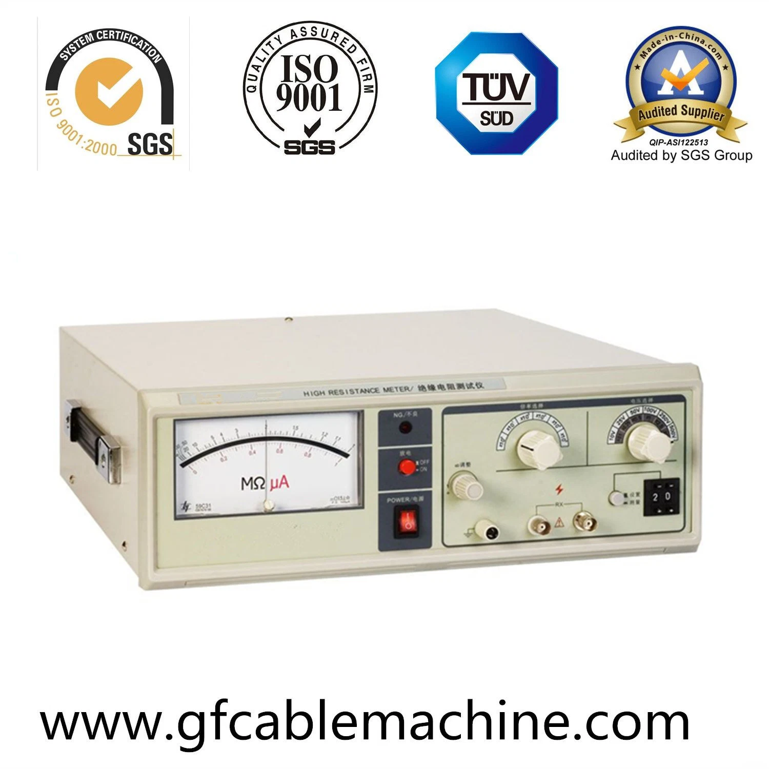 Cable Test Equipment/Insulation Resistance Tester High Resistance Meter
