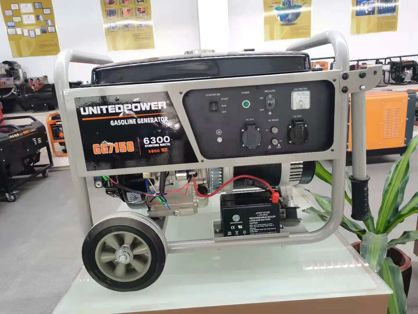 Gg7200e-3 Three Phase Portable Petrol Electric Start- Camping & RV Ready, Inverter 5800W Gasoline Generator