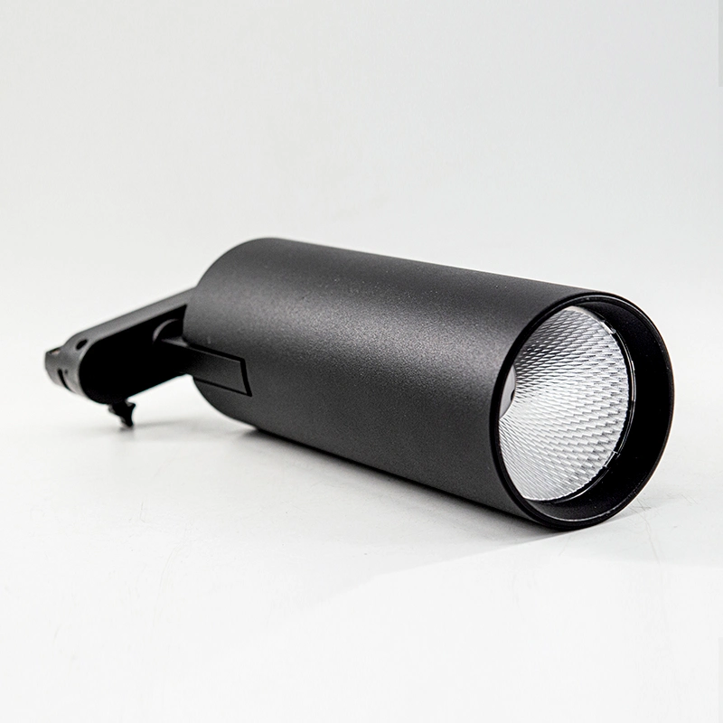 Candeeiro LED de faixa de 20 W com estrutura LED Track Spotlight de 30 W. Foco de luz de stand COB Track 10 W com foco na cabeça móvel