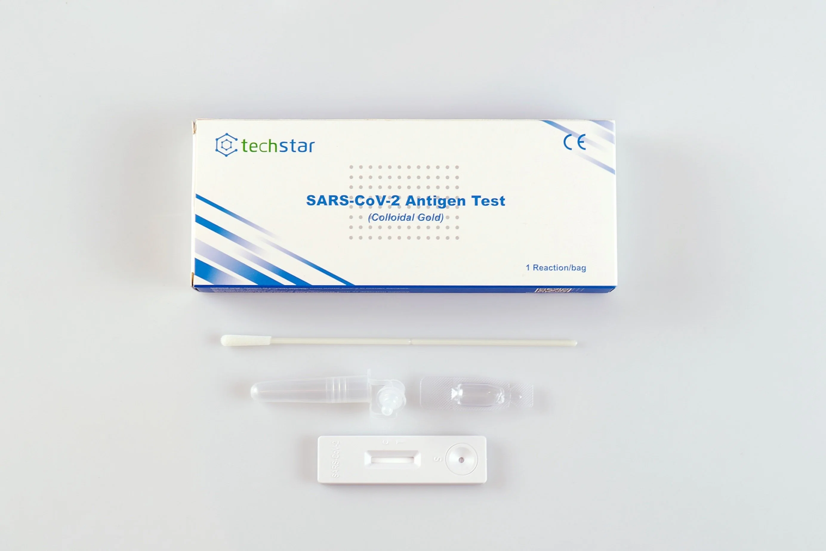 Techstar Antigen Saliva Test Kit Single Pack with CE Certificate TUV