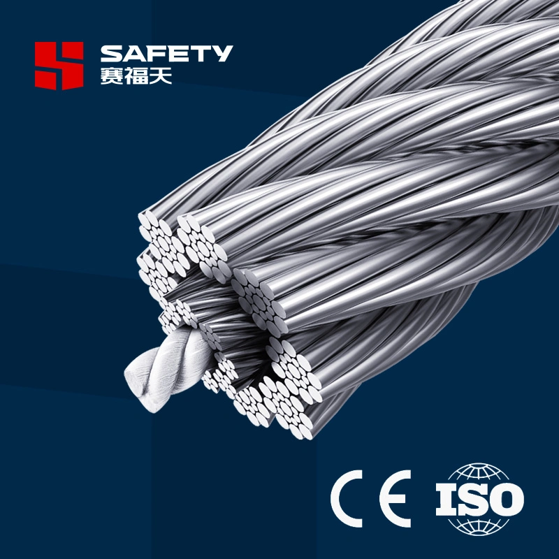 9*19 9X19 Iwrc Csc 8~16mm Steel Wire Rope Price for High-Rise Elevator Hoisting Cable 9*19 9X19 En12385-5