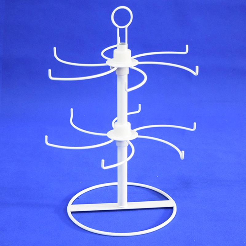 Table Standing Iron Steel Wire Peg Hook Layer Adjustable Spinner Retail Fixure Store Display Rack