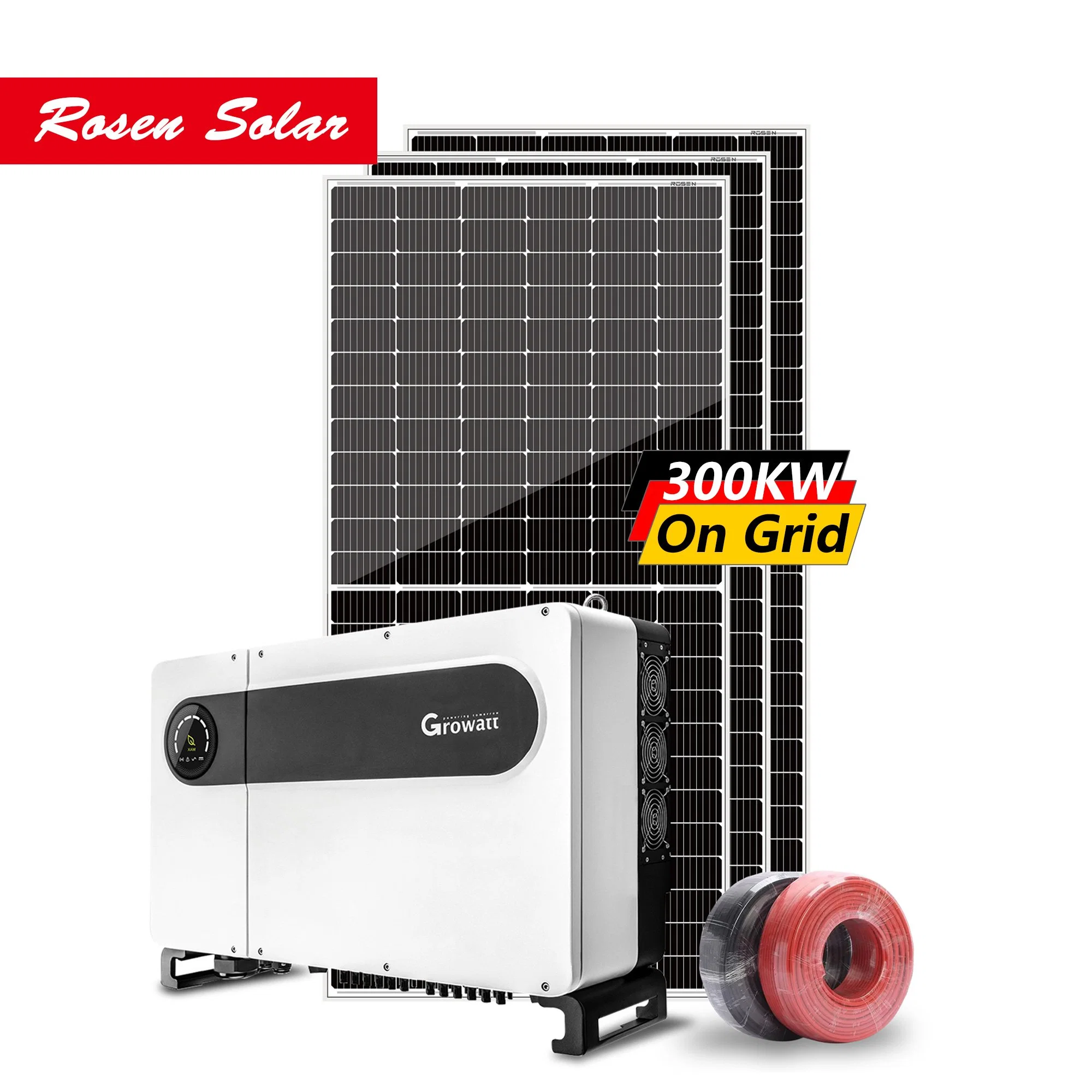 Hot Sale 300kw on Grid Solar Power System Solar Power Supply for Solar Project Plant