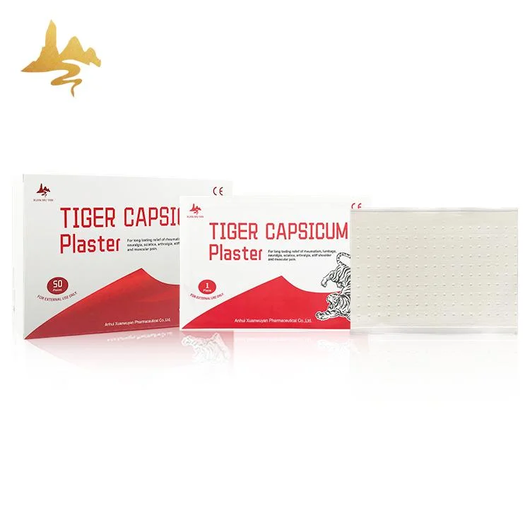 Chinese Herbal Porous Capsicum Tiger Pain Relief Plaster for Muscle Strain