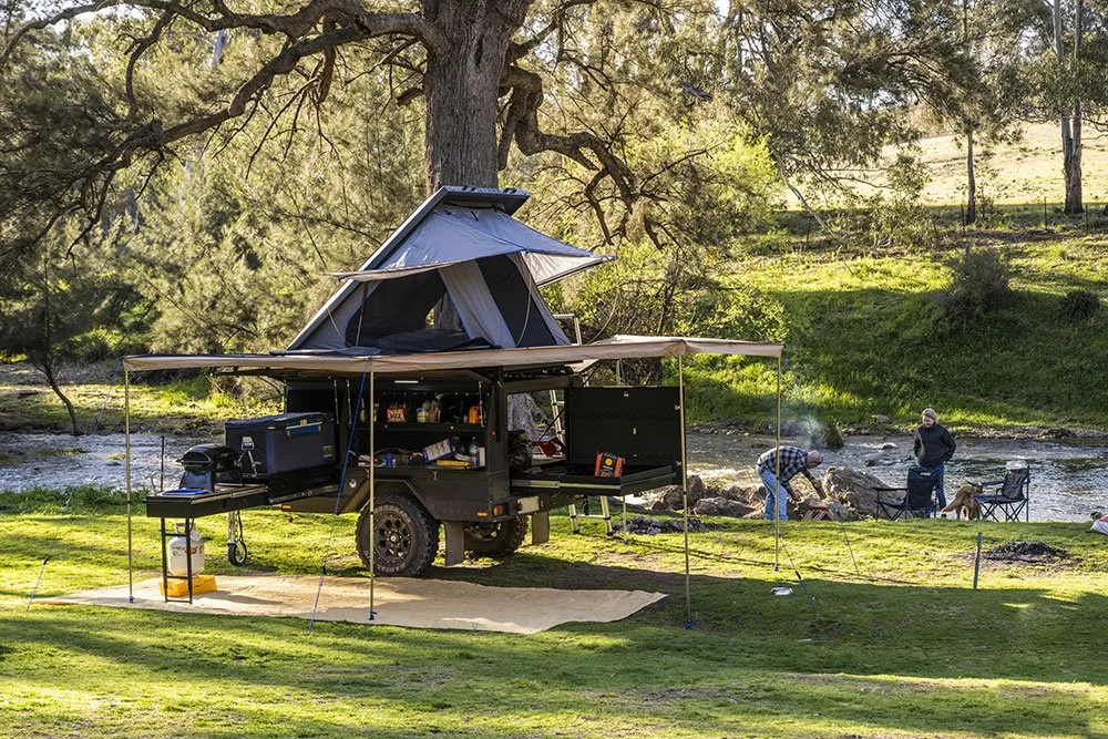 Ecocampor kleiner Wohnmobil Wohnwagen Offroad Wohnmobil Wohnwagen mit Küche Und Dachzelt zum Verkauf