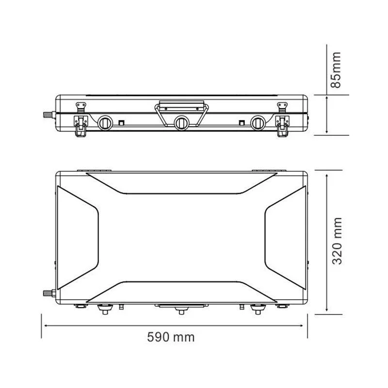 Tragbarer faltbarer Outdoor Gasherd für Camping und Kochen