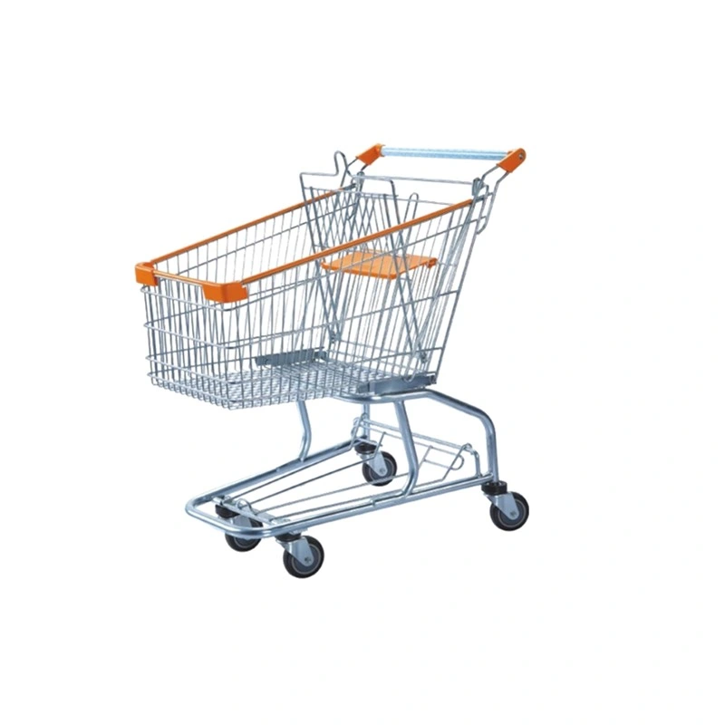 New Design Low Price 100L American Style Supermarket Trolley