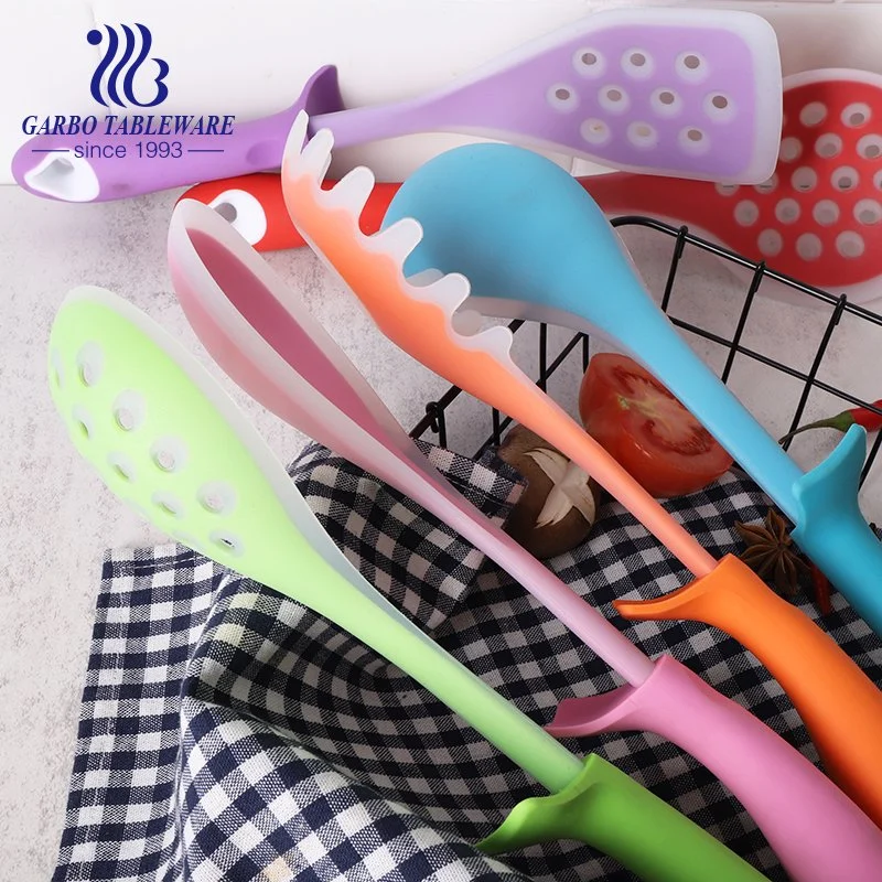 Best Gadget Kitchen Cooking Tools Camping 9PCS Silicone Kitchen Utensil Set with PC Handle