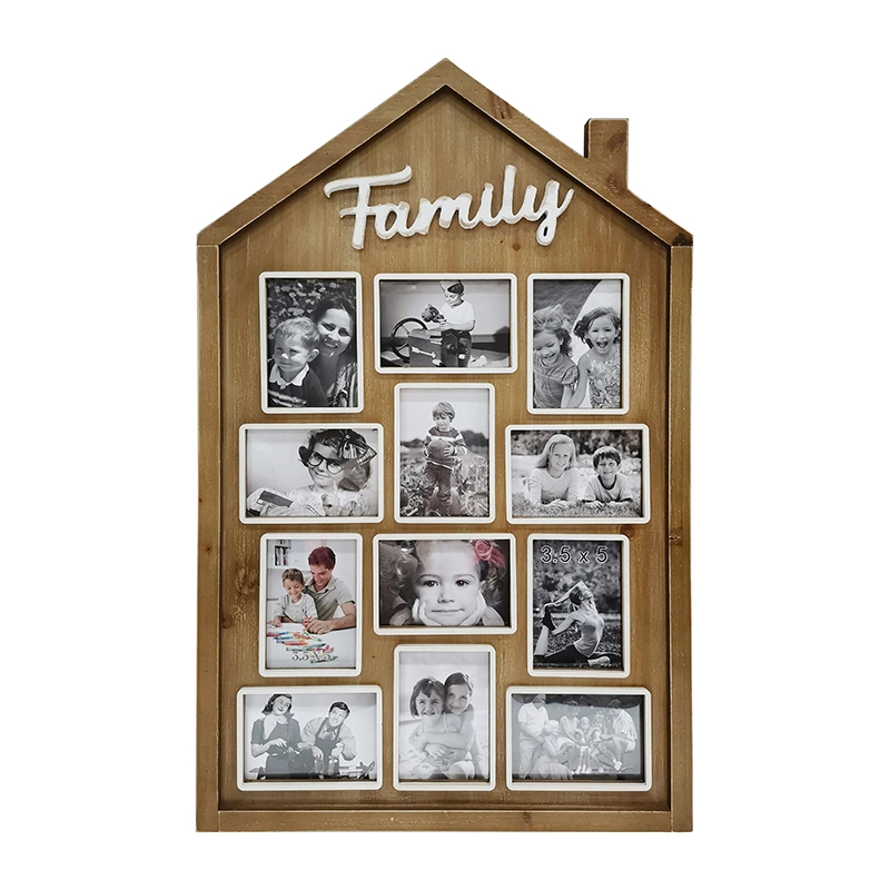 2022 Wholesale/Supplier Household Modern Simple Style Wooden Family House Photo Frame