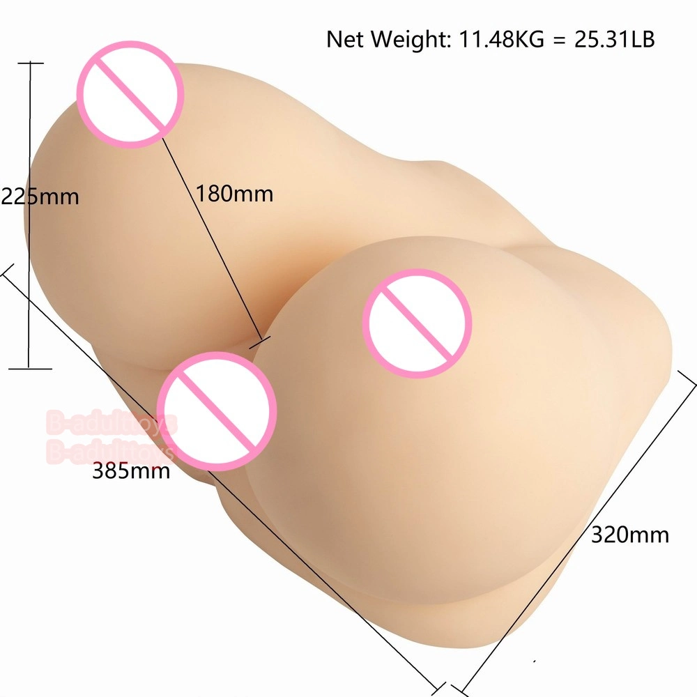 2023 Amazon Meilleures ventes à bas prix de gros de la moitié du corps des adultes de sexe Doll 11.5kg vagin Jiggles anal Cancer du sein réaliste