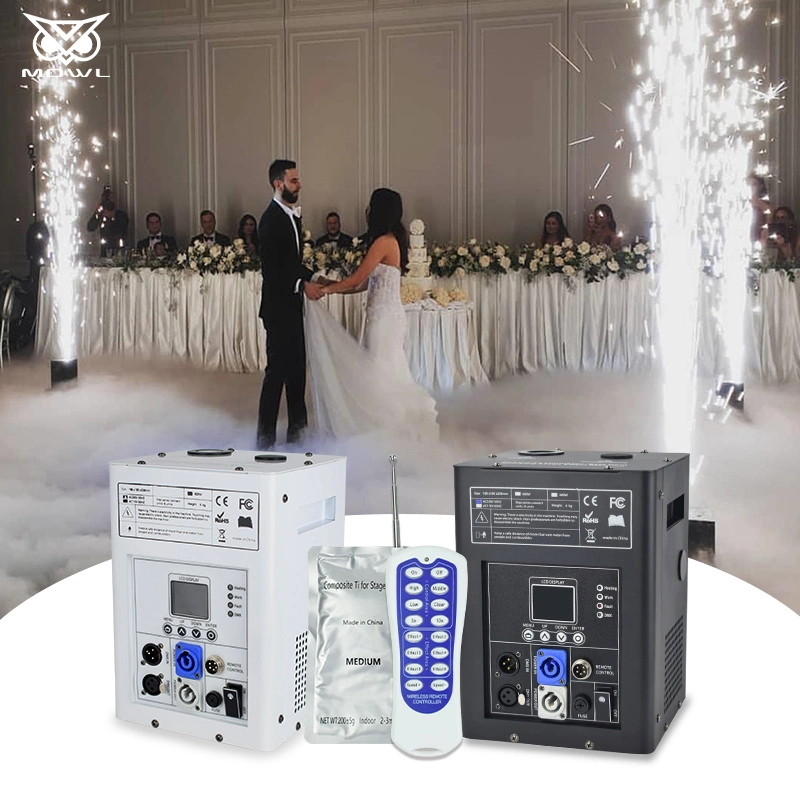 Mowl DMX Control Digital Screen Sparkler Cold Spark Machine for Wedding Stage