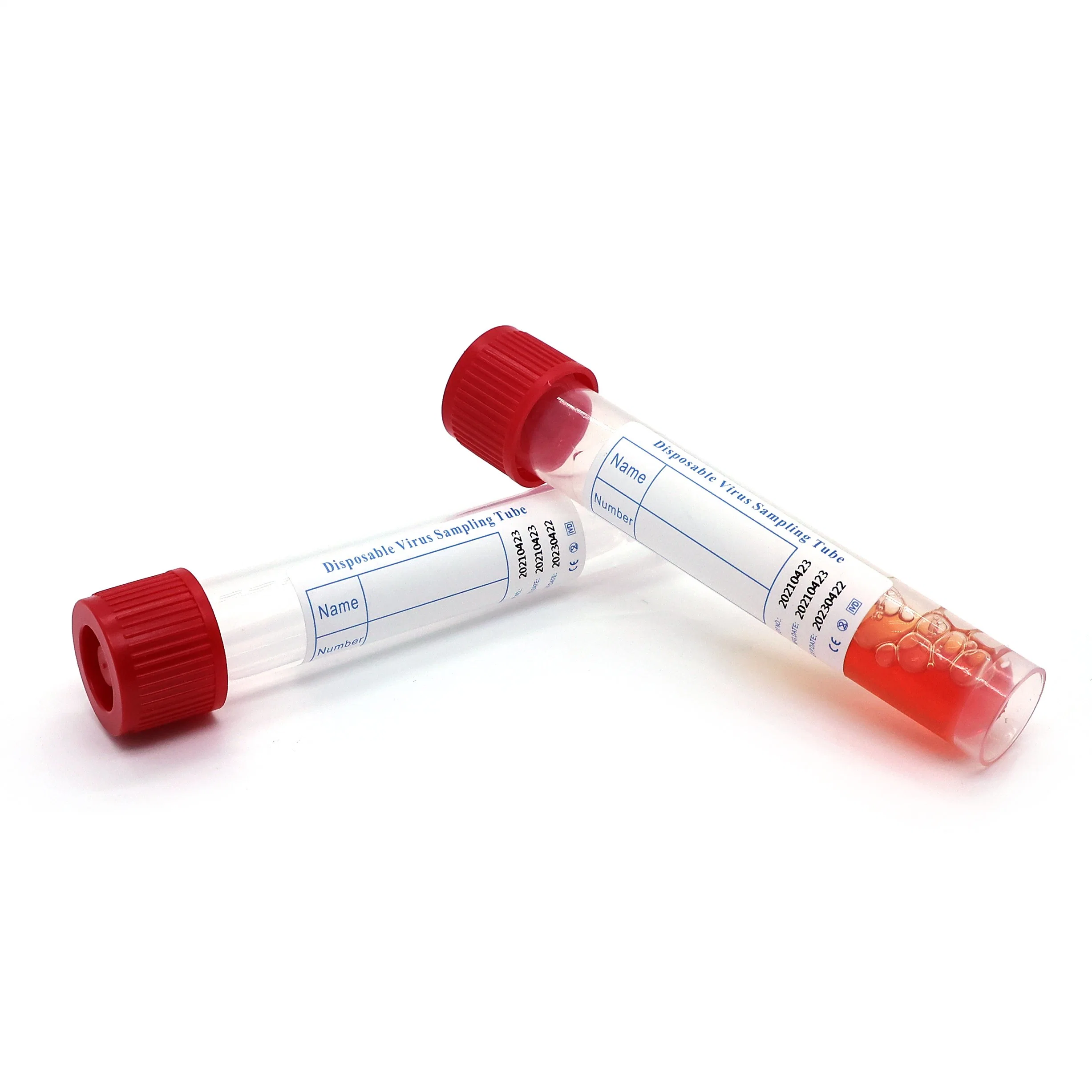 Disposable Specimen Collection Virus Sampling Tube with Nylon-Flocked Swab