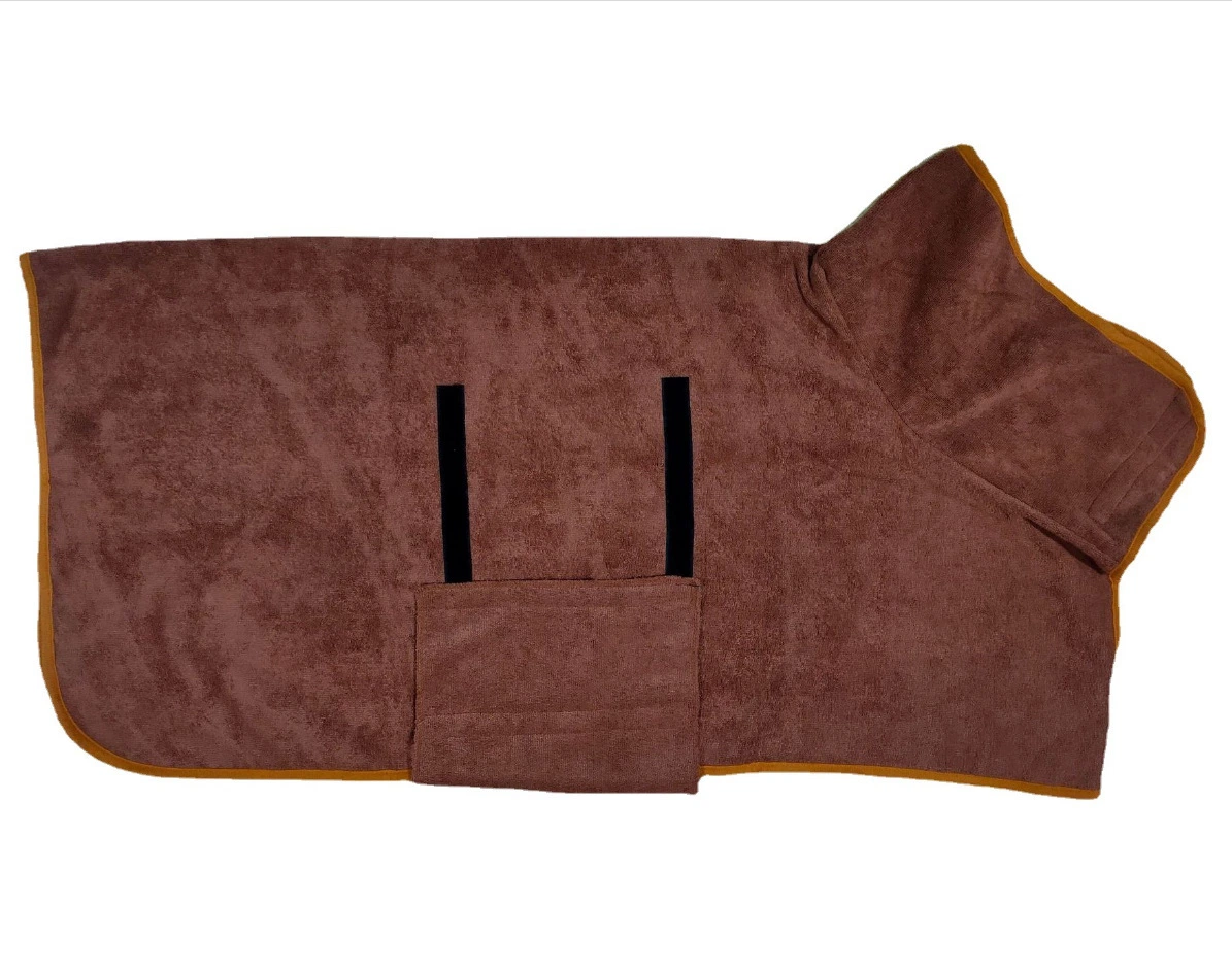 Dog Drying Coat Robe Towel Dog Bathrobe Absorb Moisture and Dry Pet Quickly Puppy Towelling Bathing Accessories