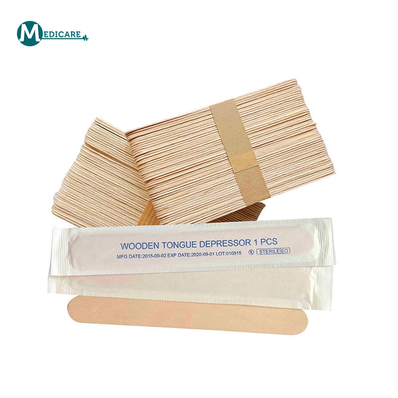 Low Price Disposable Medical Sterile Bamboo Wooden Tongue Depressor Stick