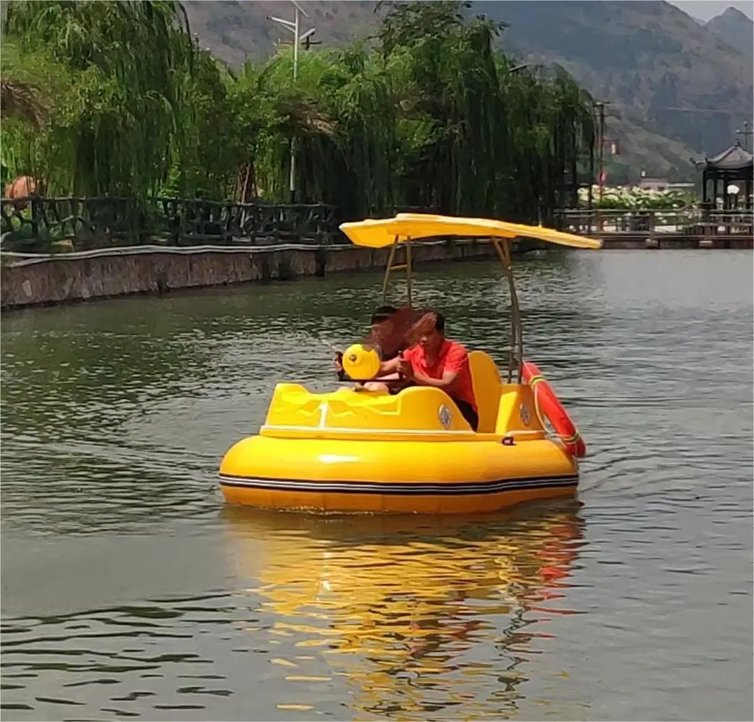 Commercial Custom Amusement Car Shape Inflatable Battery Powered Bumper Boat for Kids Adults