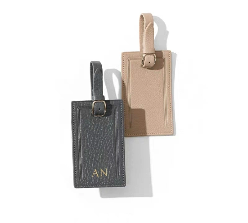 Standard Rectangular Mini PU Travel Luggage Tag