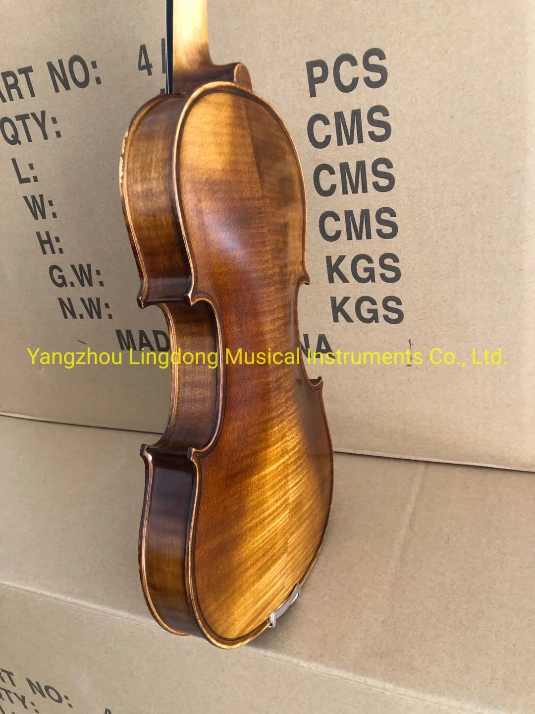 Hot Sale Handmade Flamed Violin 1/8-4/4 Made in China