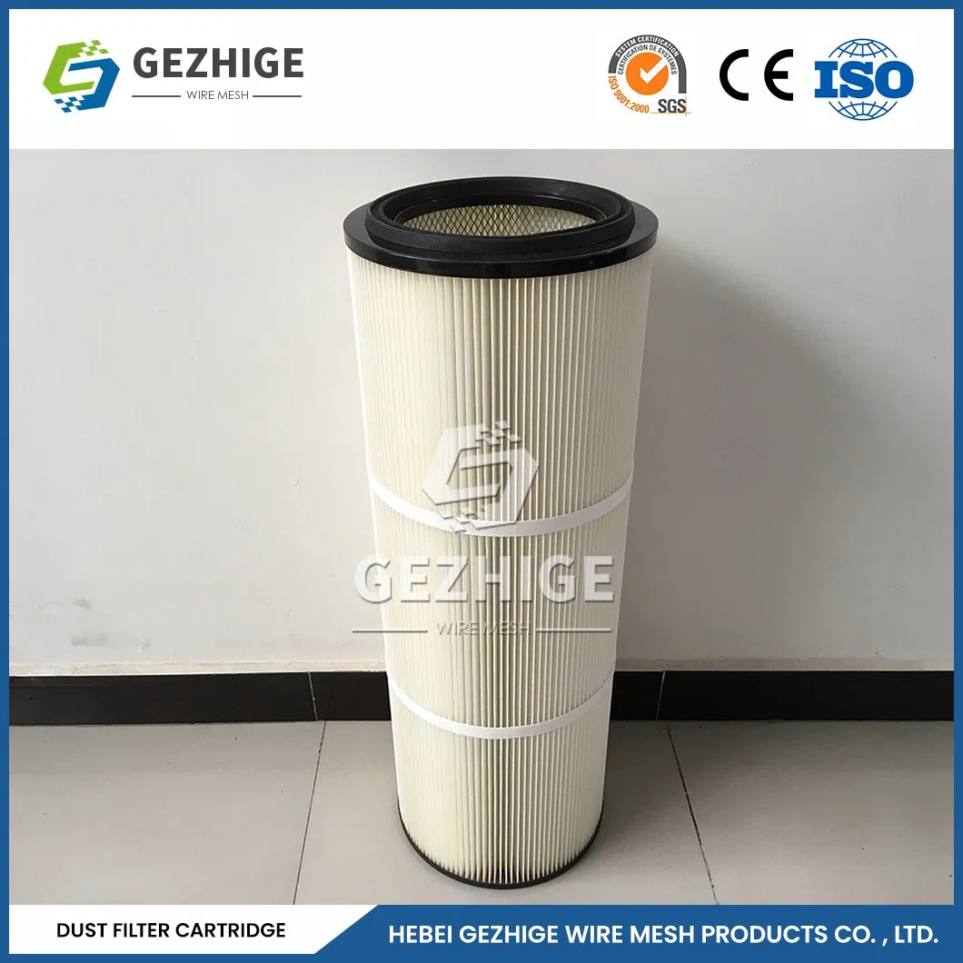 Gezhige Big Water Filter Cartridge Wholesale/Supplierr &phi; 100 &phi; 150 Cloth Bag Dust Filter Cylinder Filter Cartridge China Dust Air Filter Cartridge