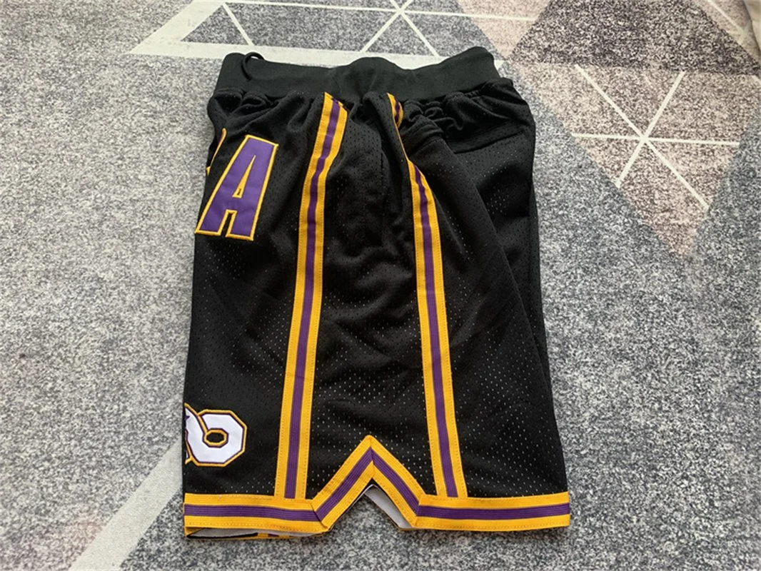 Free Shipping Retro Basketball Shorts Black Mamba #8 24 Classic Boxer Shorts