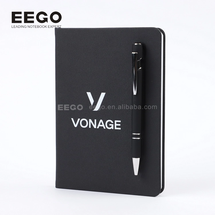 Luxury Personalized Printed PU Leather Custom A5 Hardcover Dotted Notebook with Logo