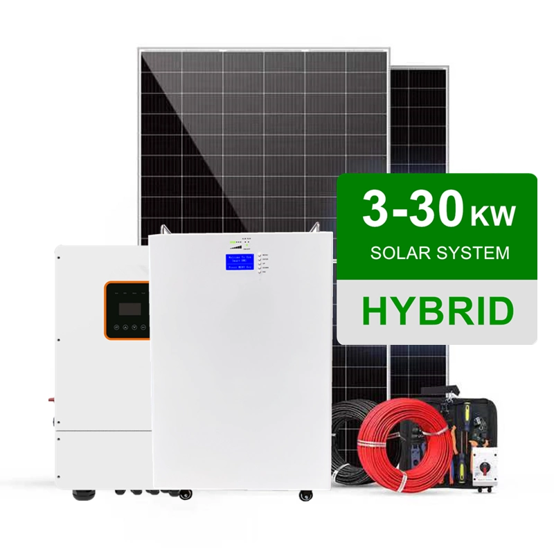 5kW 8kW 10KW sistema de rejilla sistema de Energía Solar Híbrido Para el hogar