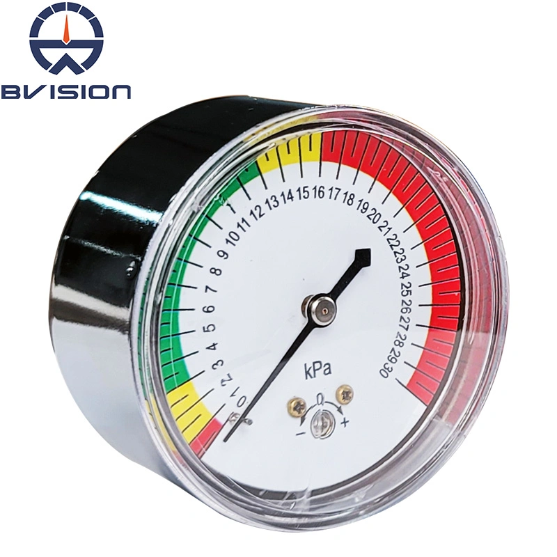 Ye60z 2.5" 30kpa Micro Bellows Pressure Gauges Chromeplated Housing with Zero Adjustable Function