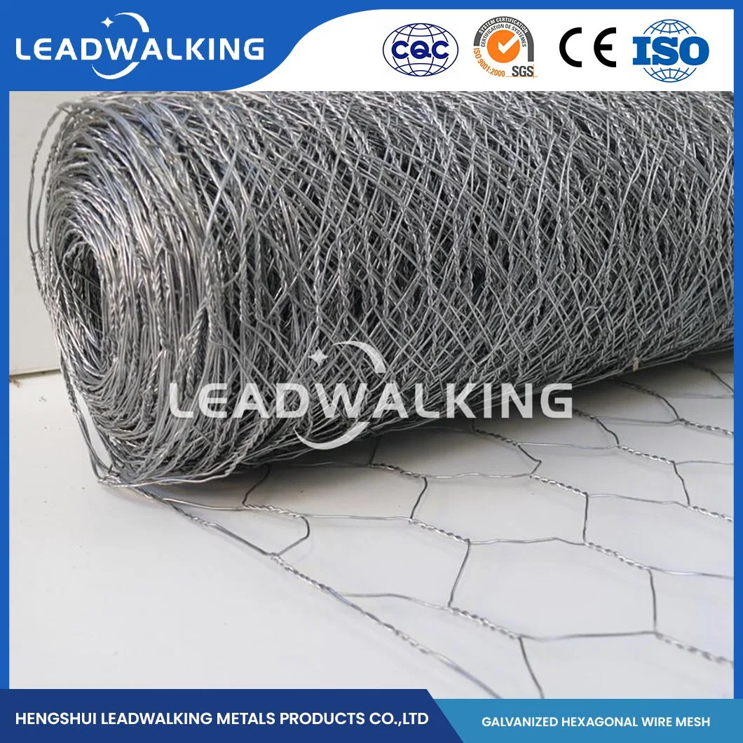 Leadwalking China Decorative Woven Wire Mesh Factory Copper Wire Material 3cm*1.25 Inch Metal Hexagonal Wire Mesh