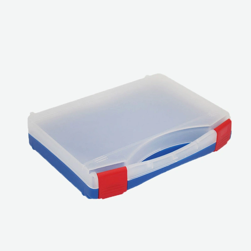 علبة منظّم تخزين أدوات بلاستيكية شفافة قابلة للنقل مقاومة للماء PP Toy Plastic Transparent Tool Organizer