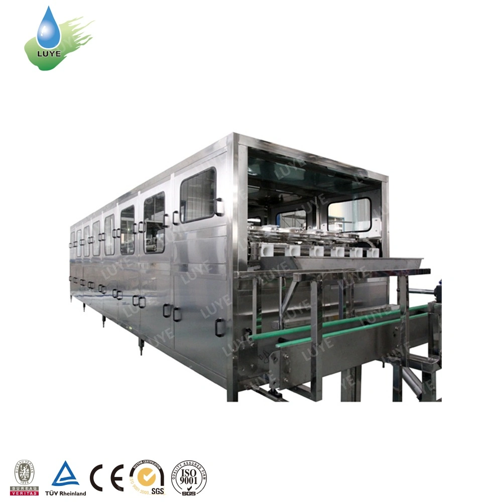 Automatic 5 Gallon Barrel Beverage Washing-Filling-Capping Machine