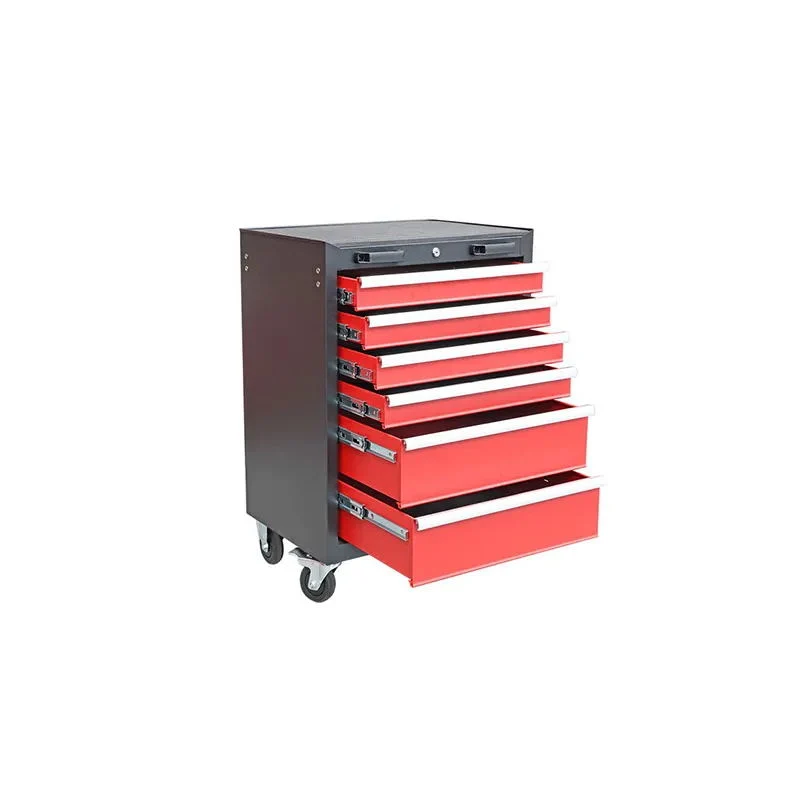 7 Drawers Mechanic Car Repair Tool Set Cabinet Box Trolley Chest with Bumper Tools Cart Workshop