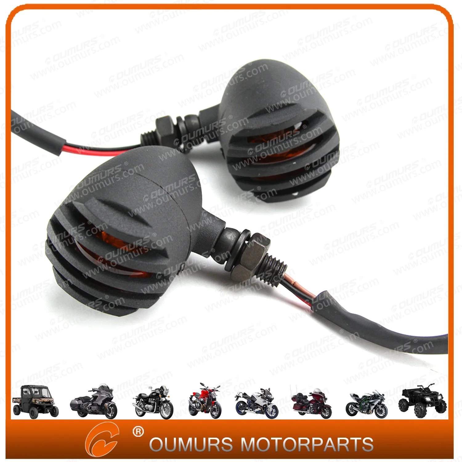 Motorcycle Spare Parts Black Turn Signals