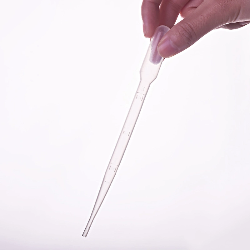 Laboratoire de médecine en plastique jetables pipette Pasteur stérile de pipettes de transfert